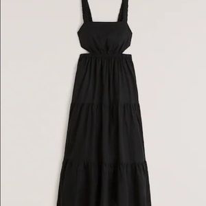 Abercrombie Linen Dress - Size Medium - Black